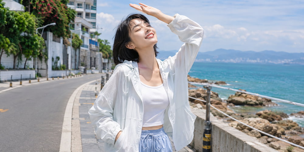 夏天穿搭女生必備單品7.防曬外套